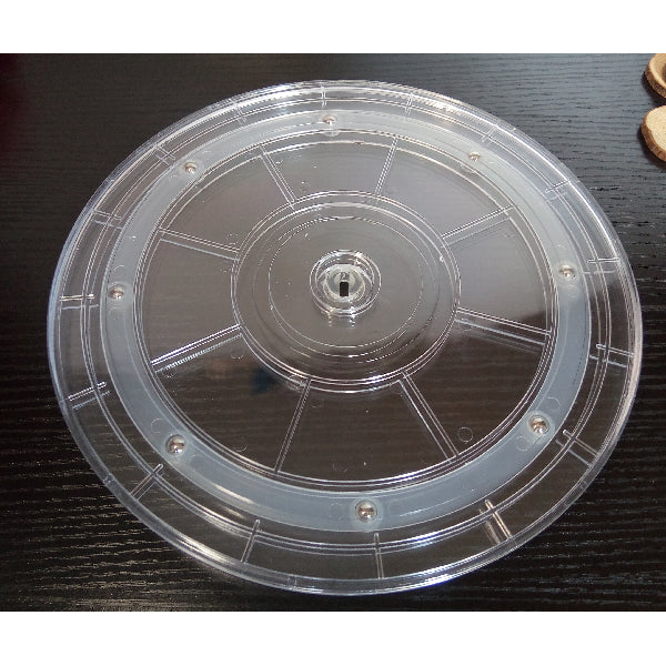 8" Inch Dia. CLear Acrylic Lazy Susan Turntable Bearing