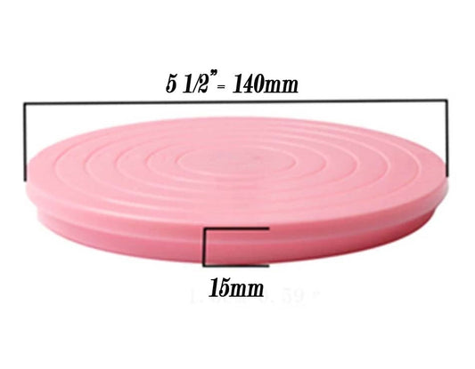 5 1/2" Inch Dia. Pink cake stand Lazy Susan Turntable Bearing